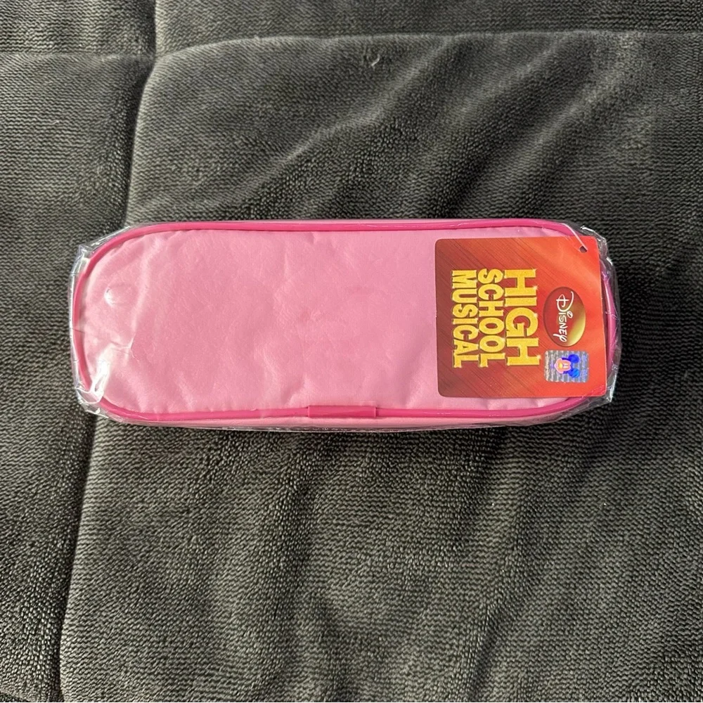 NWT Y2K Disney High School Musical 2 Pink Pencil Case
